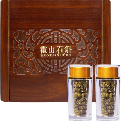 七宝堂霍山铁皮石斛铁皮枫斗4年生鲜条加工25克礼盒装仿 野生